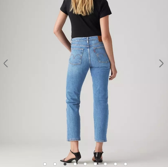 Levi's Denim - Levi's Wedgie Straight Fit Women's Jeans Light Blue Size 28 Stretch High Rise